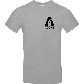 AgOnY Agony - Logo T-Shirt B&C EXACT 190 - heather grey