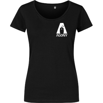 AgOnY Agony - Logo T-Shirt Girlshirt schwarz