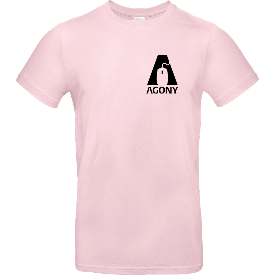 AgOnY Agony - Logo T-Shirt B&C EXACT 190 - Light Pink