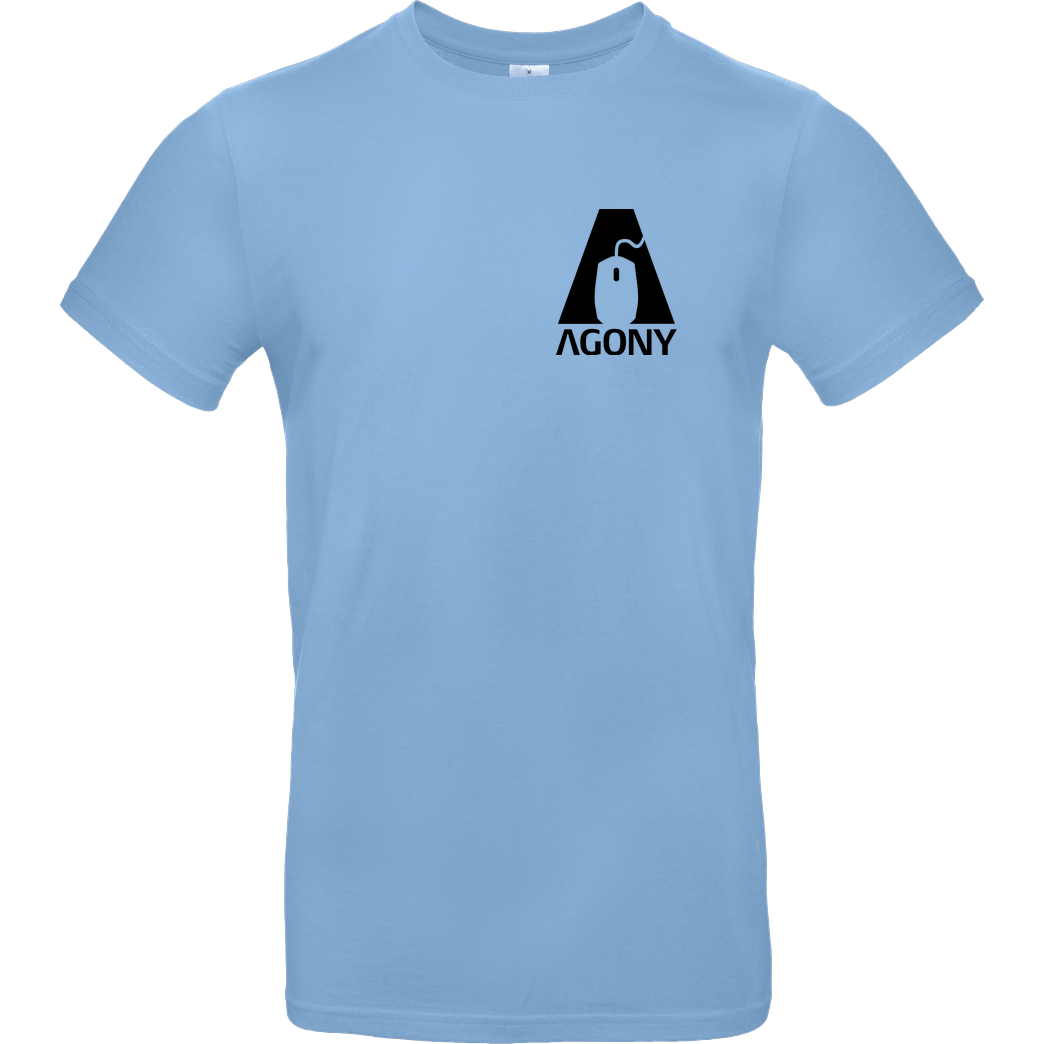AgOnY Agony - Logo T-Shirt B&C EXACT 190 - Sky Blue