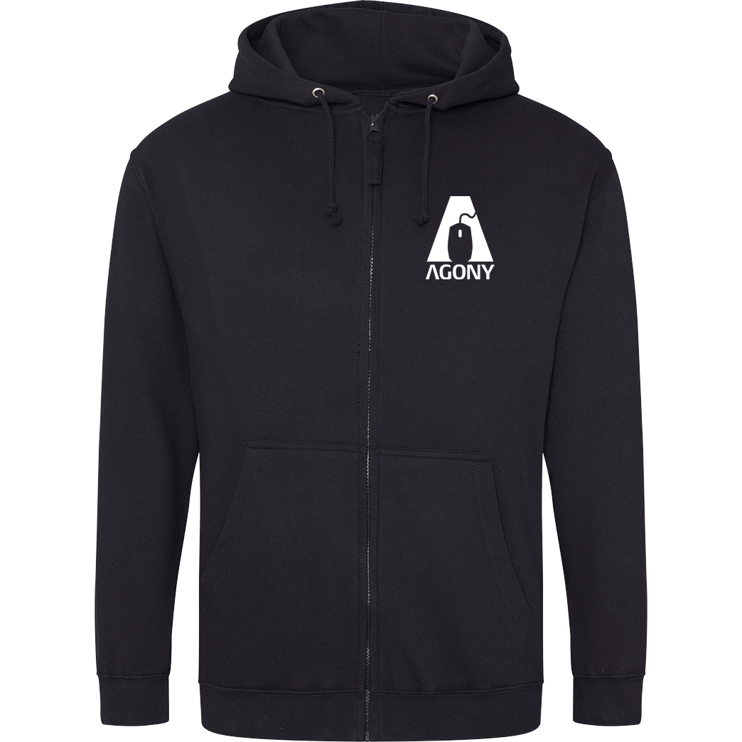 AgOnY Agony - Logo Sweatshirt Hoodiejacke schwarz
