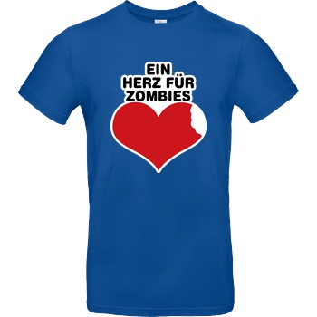 AhrensburgAlex AhrensburgAlex - Ein Herz für Zombies T-Shirt B&C EXACT 190 - Royal Blue