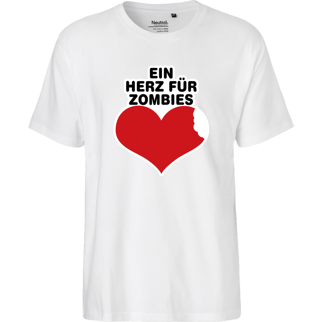 AhrensburgAlex AhrensburgAlex - Ein Herz für Zombies T-Shirt Fairtrade T-Shirt - white