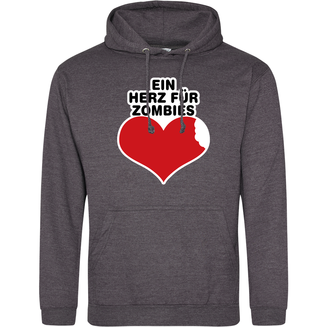 AhrensburgAlex AhrensburgAlex - Ein Herz für Zombies Sweatshirt JH Hoodie - Dark heather grey