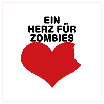 AhrensburgAlex - Ein Herz für Zombies Art Print Square white