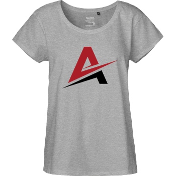 AhrensburgAlex AhrensburgAlex - Logo T-Shirt Fairtrade Loose Fit Girlie - heather grey