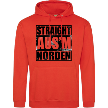 AhrensburgAlex - Straight ausm Norden JH Hoodie - Orange