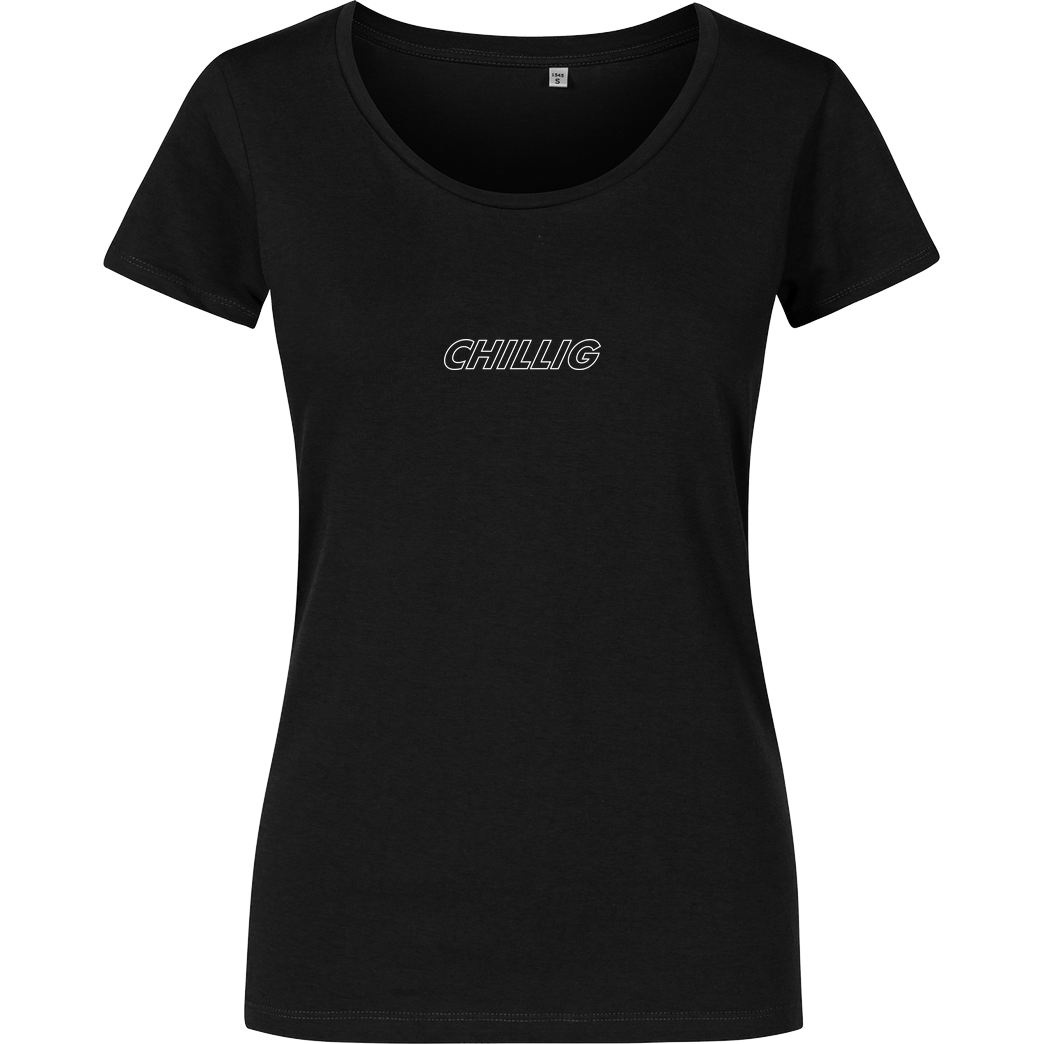 AimBrot Aimbrot - Chillig T-Shirt Girlshirt schwarz