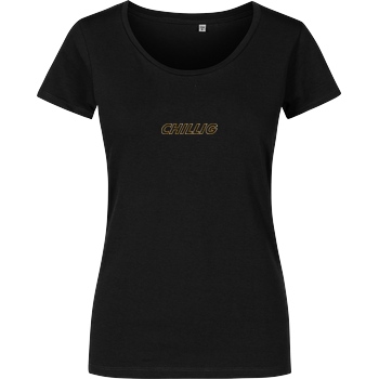 AimBrot Aimbrot - Chillig T-Shirt Girlshirt schwarz