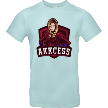 Akkcess' Akkcessoires Akkcess - Akkcess Logo chest print T-Shirt B&C EXACT 190 - Mint