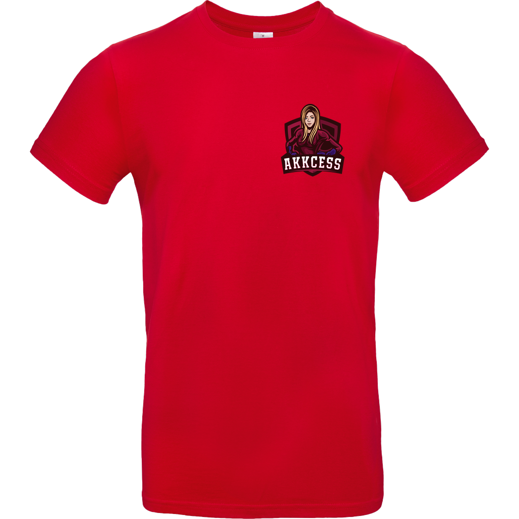 Akkcess' Akkcessoires Akkcess - Akkcess Logo pocket print T-Shirt B&C EXACT 190 - Red