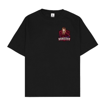 Akkcess' Akkcessoires Akkcess - Akkcess Logo pocket print T-Shirt Oversize T-Shirt - Black