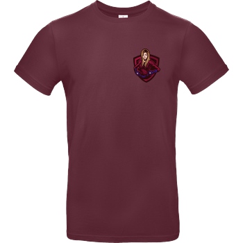 Akkcess' Akkcessoires Akkcess - Avatar Logo pocket print T-Shirt B&C EXACT 190 - Burgundy