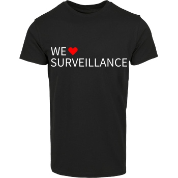 Alexander Lehmann Alexander Lehmann - We Love Surveillance T-Shirt House Brand T-Shirt - Black