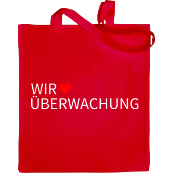 Alexander Lehmann - Wir lieben Überwachung Bag Red