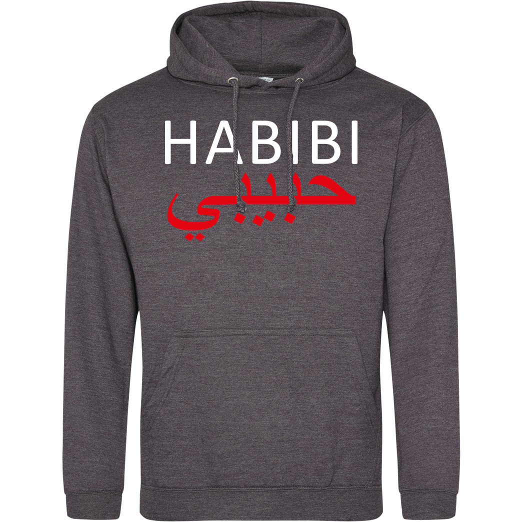 ALI ALI - Habibi Sweatshirt JH Hoodie - Dark heather grey