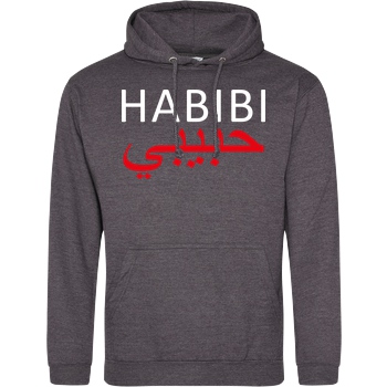 ALI ALI - Habibi Sweatshirt JH Hoodie - Dark heather grey