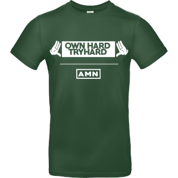 AMN-Shirts - Own Hard B&C EXACT 190 -  Bottle Green