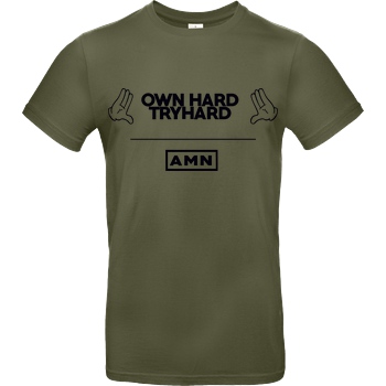 AMN-Shirts.com AMN-Shirts - Own Hard T-Shirt B&C EXACT 190 - Khaki