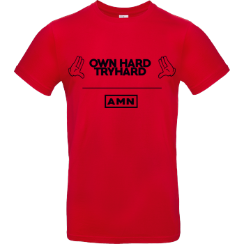 AMN-Shirts - Own Hard B&C EXACT 190 - Red
