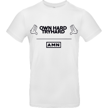 AMN-Shirts - Own Hard B&C EXACT 190 -  White