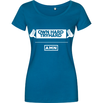 AMN-Shirts - Own Hard Girlshirt petrol