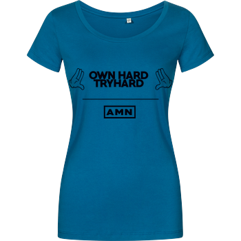AMN-Shirts - Own Hard Girlshirt petrol