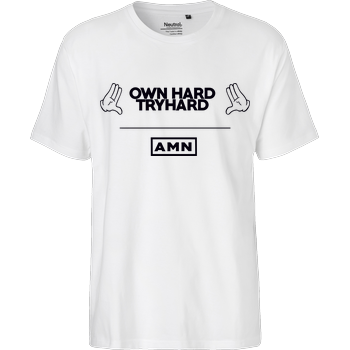 AMN-Shirts - Own Hard Fairtrade T-Shirt - white