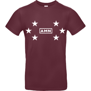AMN-Shirts - Stars B&C EXACT 190 - Burgundy