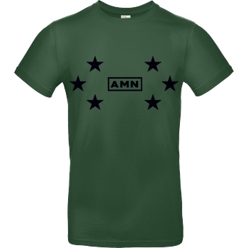AMN-Shirts.com AMN-Shirts - Stars T-Shirt B&C EXACT 190 -  Bottle Green