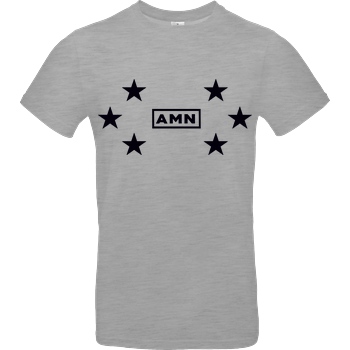 AMN-Shirts.com AMN-Shirts - Stars T-Shirt B&C EXACT 190 - heather grey