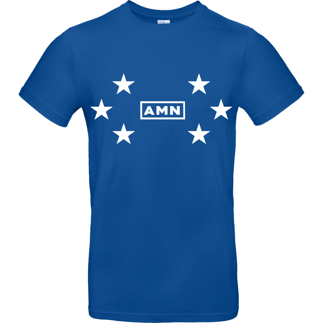 AMN-Shirts.com AMN-Shirts - Stars T-Shirt B&C EXACT 190 - Royal Blue