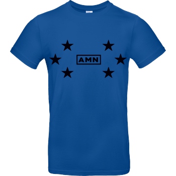 AMN-Shirts.com AMN-Shirts - Stars T-Shirt B&C EXACT 190 - Royal Blue