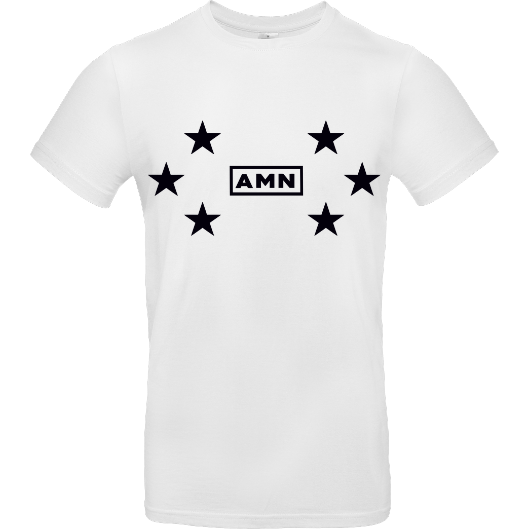AMN-Shirts.com AMN-Shirts - Stars T-Shirt B&C EXACT 190 -  White