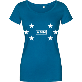 AMN-Shirts - Stars Girlshirt petrol