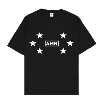 AMN-Shirts - Stars Oversize T-Shirt - Black