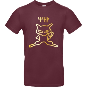IamHaRa Ancient Mew T-Shirt B&C EXACT 190 - Burgundy