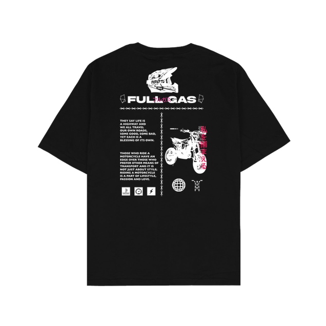 Anica - Anica - Full Gas - T-Shirt - Oversize T-Shirt - Black