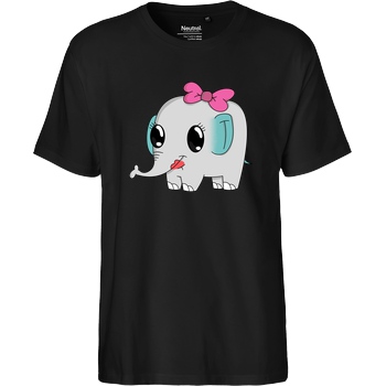 ARRi Arri - Elefant T-Shirt Fairtrade T-Shirt - black