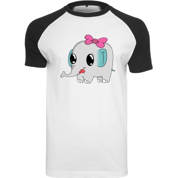 ARRi Arri - Elefant T-Shirt Raglan Tee white