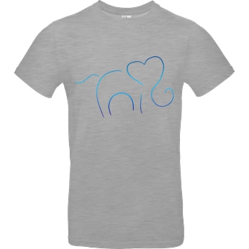 ARRi Arri - Elefantastico T-Shirt B&C EXACT 190 - heather grey