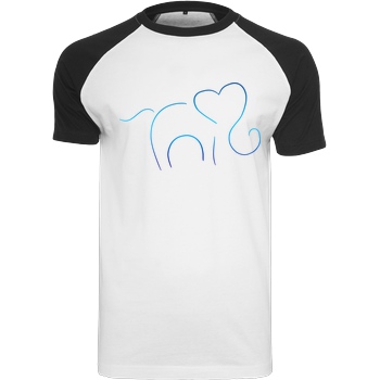 ARRi Arri - Elefantastico T-Shirt Raglan Tee white