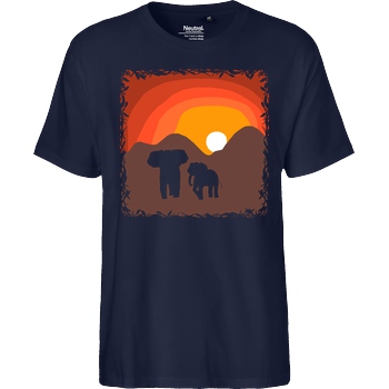ARRi ARRi - Elefantastisch T-Shirt Fairtrade T-Shirt - navy