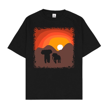 ARRi ARRi - Elefantastisch T-Shirt Oversize T-Shirt - Black