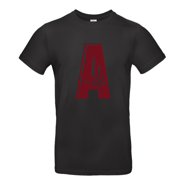Ash5ive - Ash - A Logo - T-Shirt - B&C EXACT 190 - Black