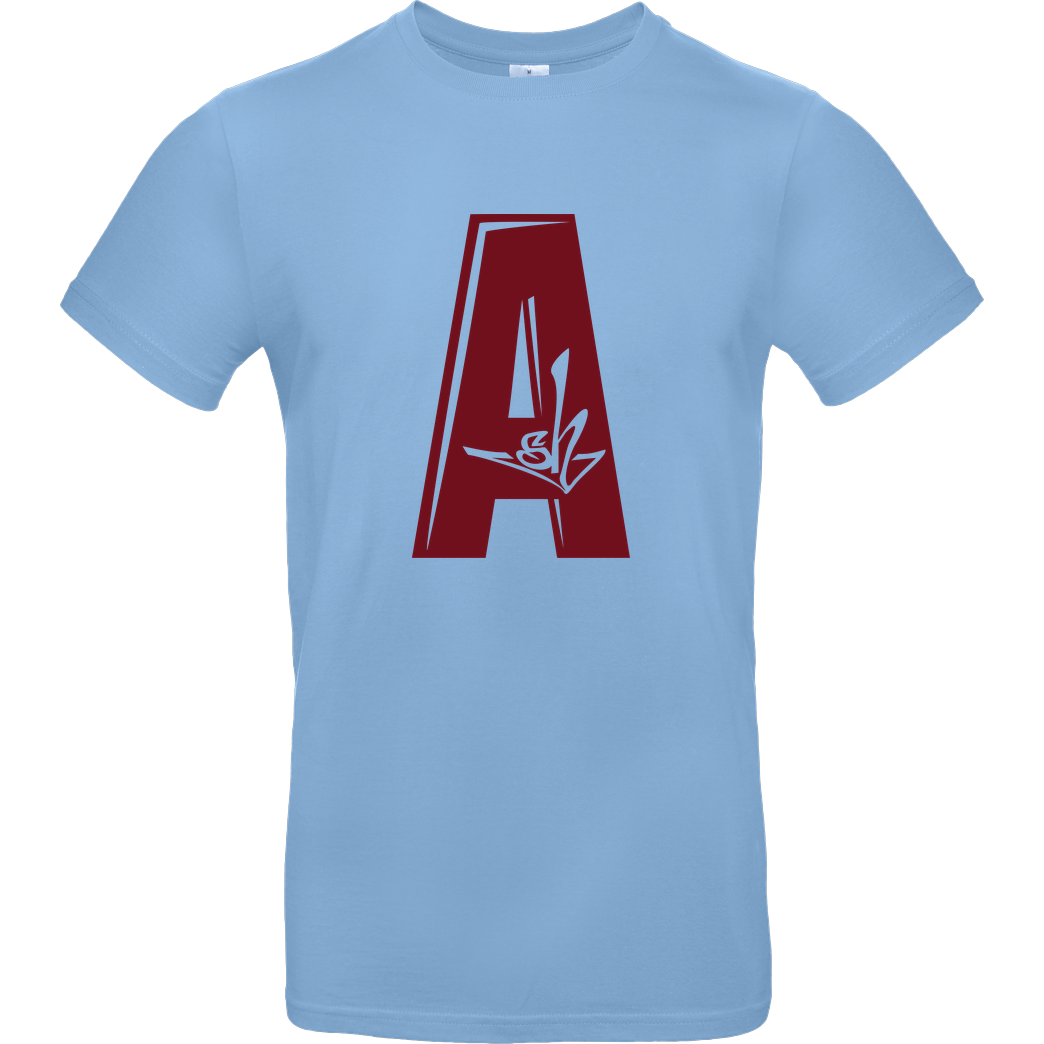 Ash5ive Ash - A Logo T-Shirt B&C EXACT 190 - Sky Blue