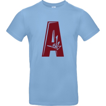 Ash5ive Ash - A Logo T-Shirt B&C EXACT 190 - Sky Blue