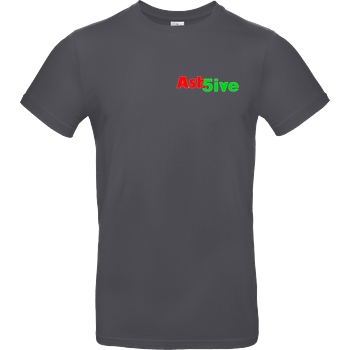 Ash5ive Ash5ive - Logo T-Shirt B&C EXACT 190 - Dark Grey