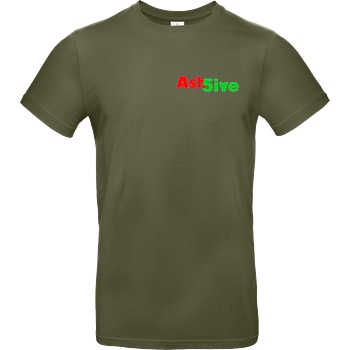 Ash5ive Ash5ive - Logo T-Shirt B&C EXACT 190 - Khaki