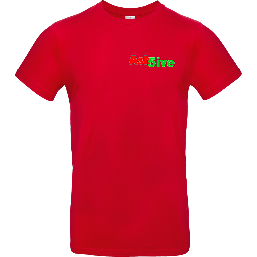 Ash5ive Ash5ive - Logo T-Shirt B&C EXACT 190 - Red